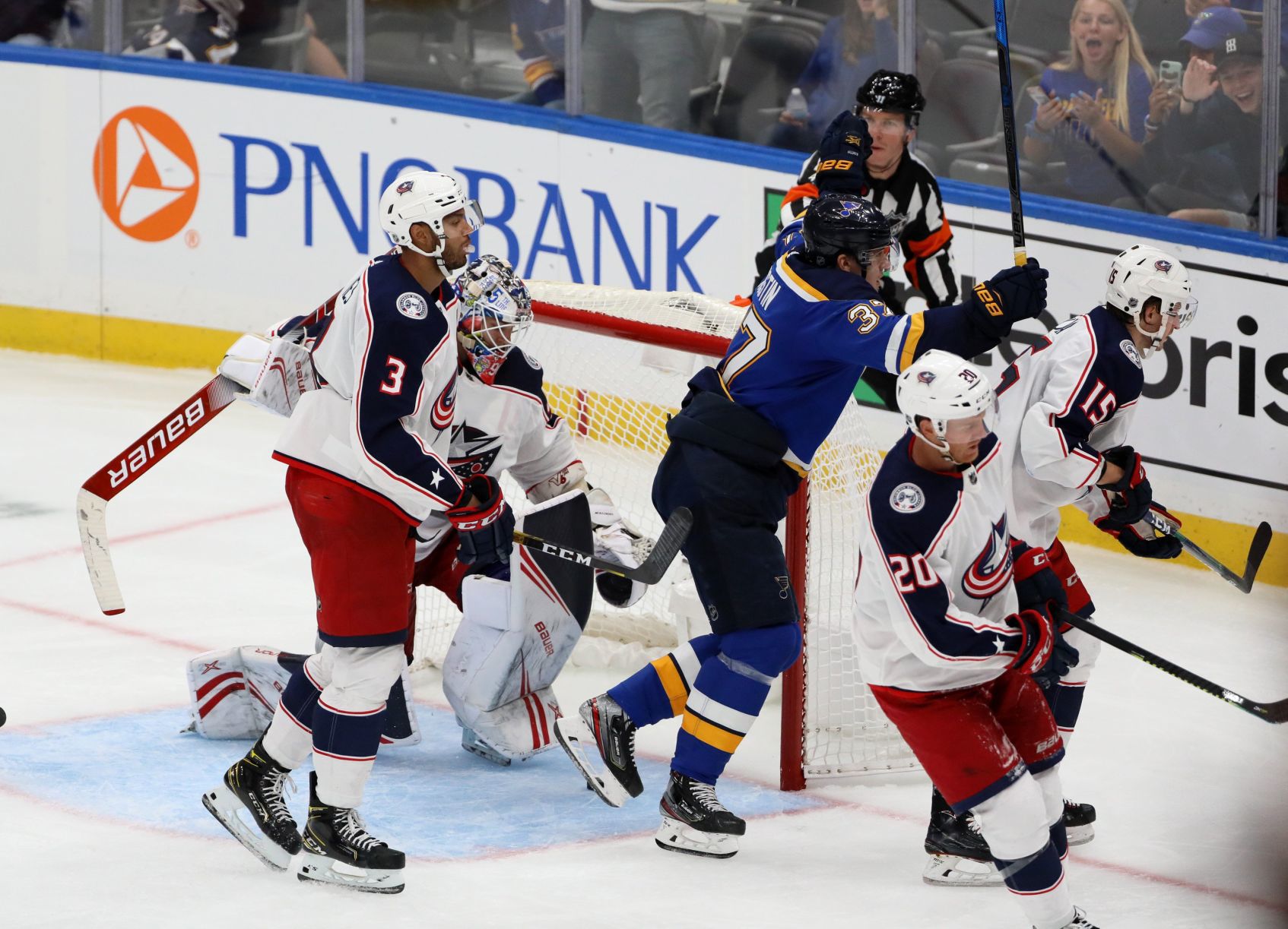 Columbus Blue Jackets vs the St. Louis Blues, pre-season